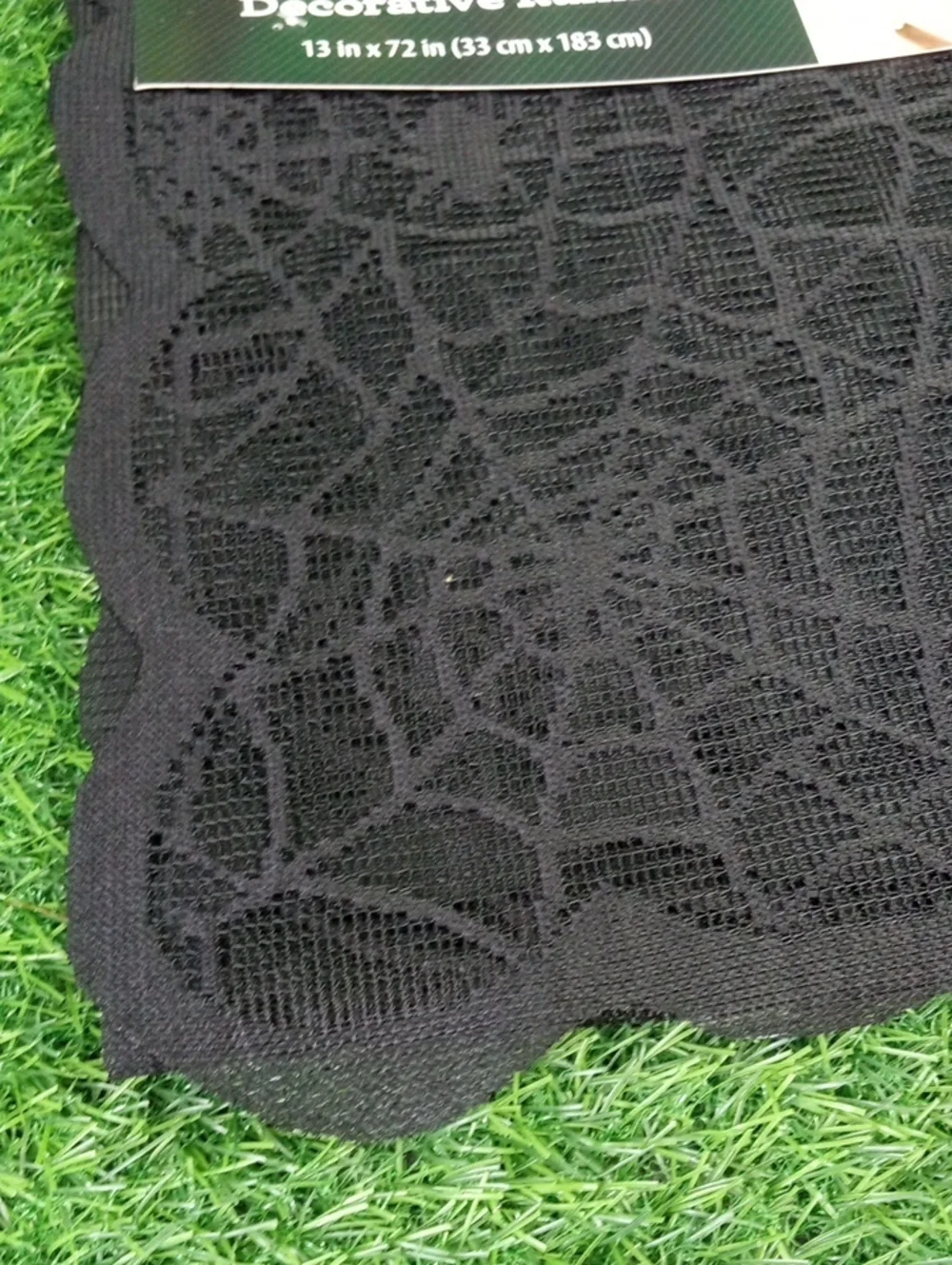 👻 Halloween Black Lace Spiderweb Table Runner